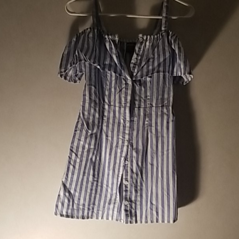 Size 10 12 girls stripped casual dress